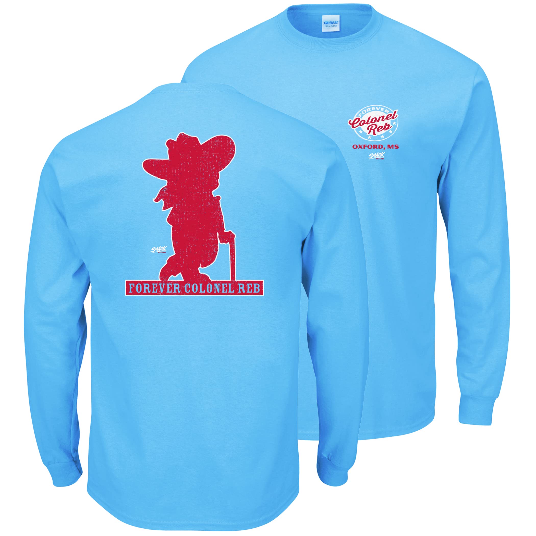 Ole Miss Football Fans Forever Colonel Reb T-Shirt (S-5XL) or Sticker - Perfect for Game Day, Tailgating & Ole Miss Alumni Events