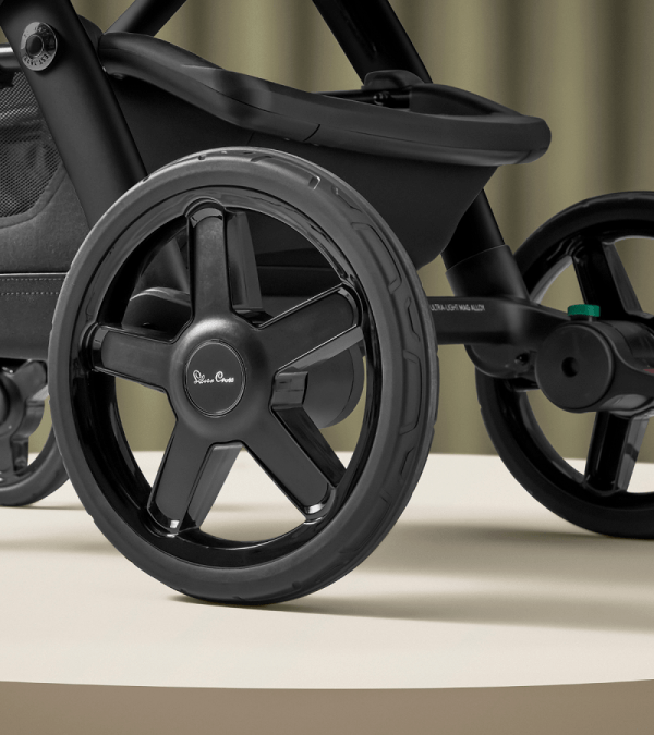 Silver Cross Wave 2022 Luxury Double Stroller for Twins - Lightweight Compact Foldable Design Perfect for Travel, Shopping & Daily Use