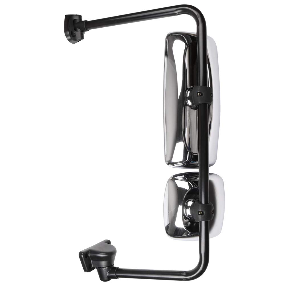 Freightliner M2 100/106/112/114SD Truck Side Mirror Replacement - Heated Chrome Housing LH Assembly (2003-2017) | Durable Door Mirror for Enhanced Visibility & Safety in All Weather Conditions