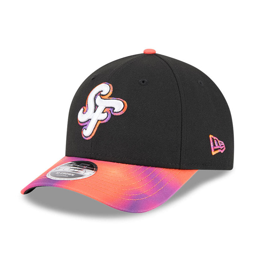 New Era 9Forty M Crown San Francisco Giants 2025 City Connect Snapback Baseball Cap - Black, Orange, Purple - Perfect for Game Day, Streetwear & Sports Fan Fashion