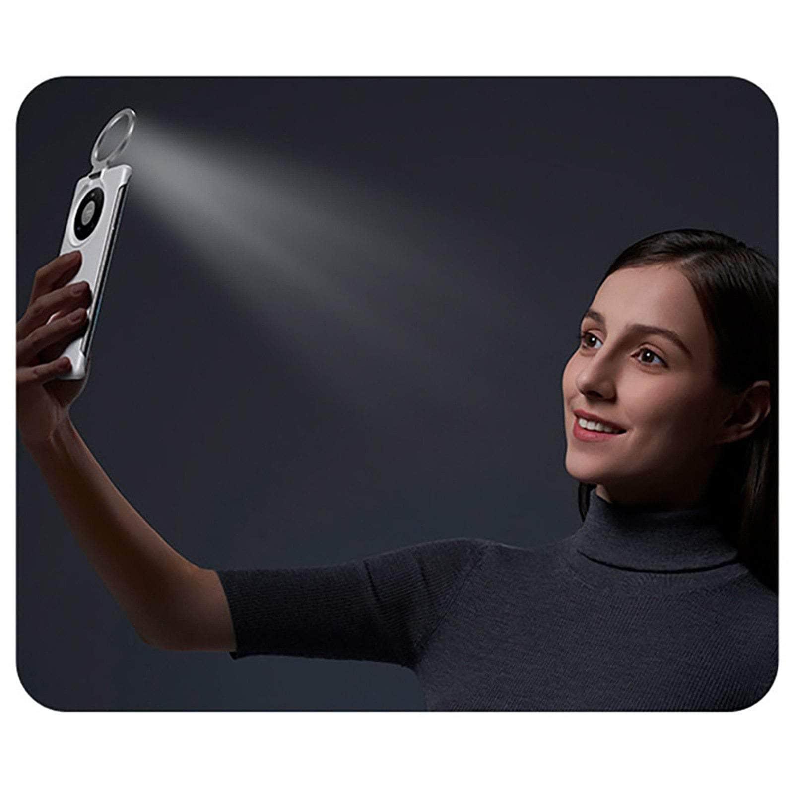 Selfie Ring Light Case for iPhone 12 - Beauty Fill Flash with 3 Brightness Levels - Perfect for Vlogging, Live Streaming & Night Photography