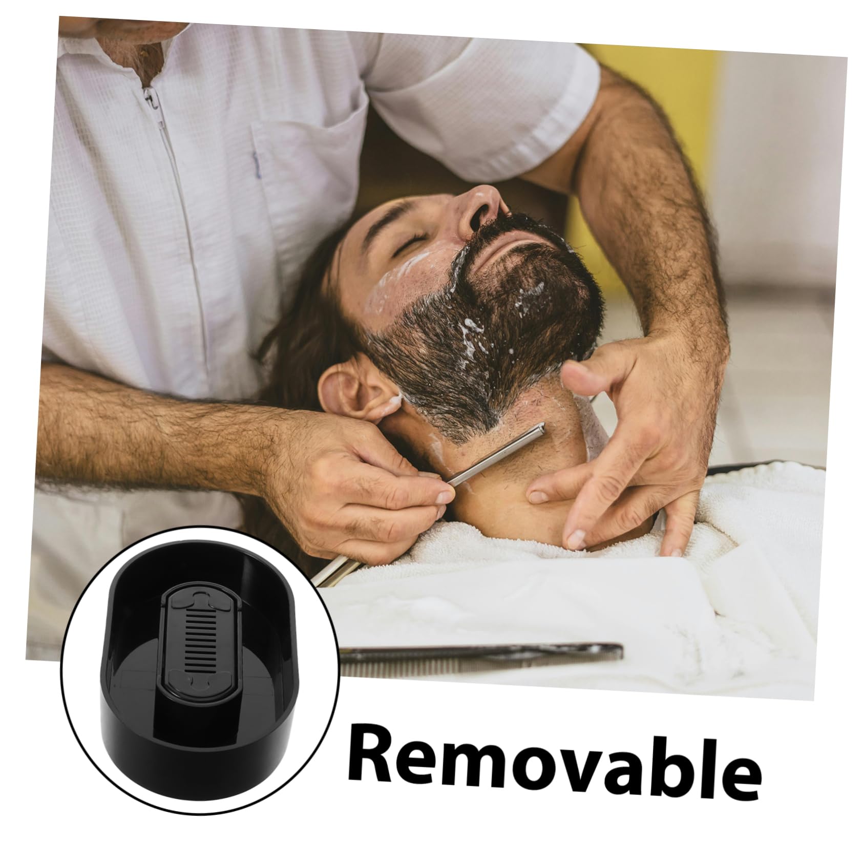 Best Electric Razor for Men - Portable & Manual Shaver with Cleaning Pod, No Power Needed - Perfect for Travel, Gym & Daily Grooming