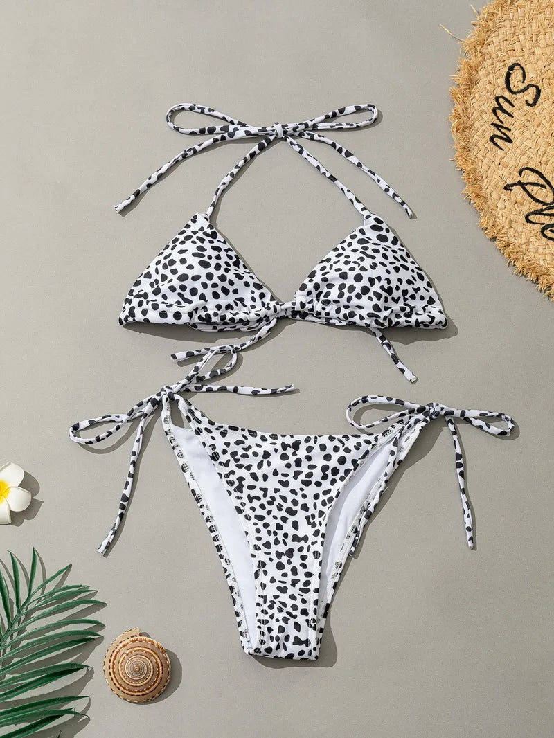 2024 Sexy Thong Bikini for Women - 11 Color Push Up Brazilian Swimsuit | High Waist Bathing Suit for Beach, Pool & Summer Vacation