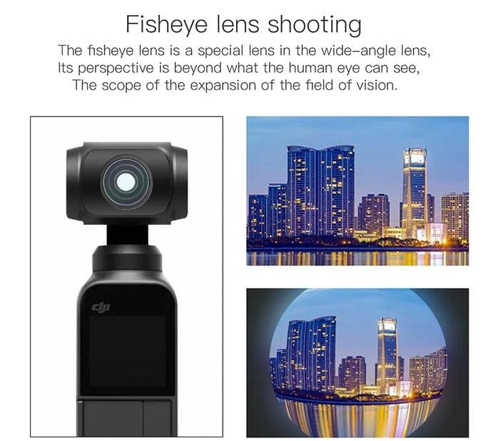 Wide-Angle Magnetic Lens for DJI Pocket 2 & OSMO Pocket - 4K HD Vlogging Accessory for Travel, Action Shots & Content Creation