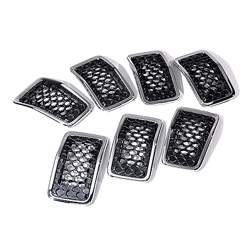 Black Mesh Grille + Chrome Moulding Trim