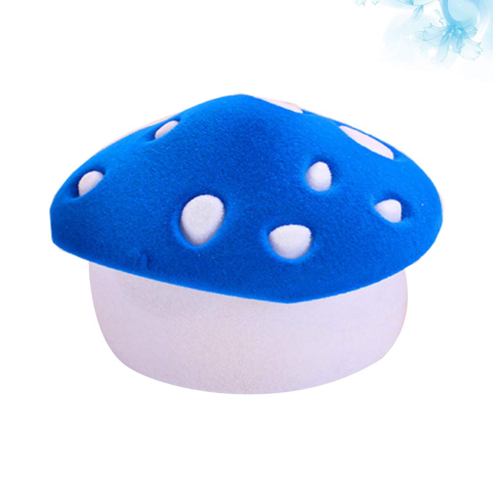 Cabilock Single Ring Jewelry Organizer Box - Mushroom Shaped Ring Holder Case for Necklace & Jewelry Storage - Blue - Perfect for Travel, Gift Giving & Vanity Display
