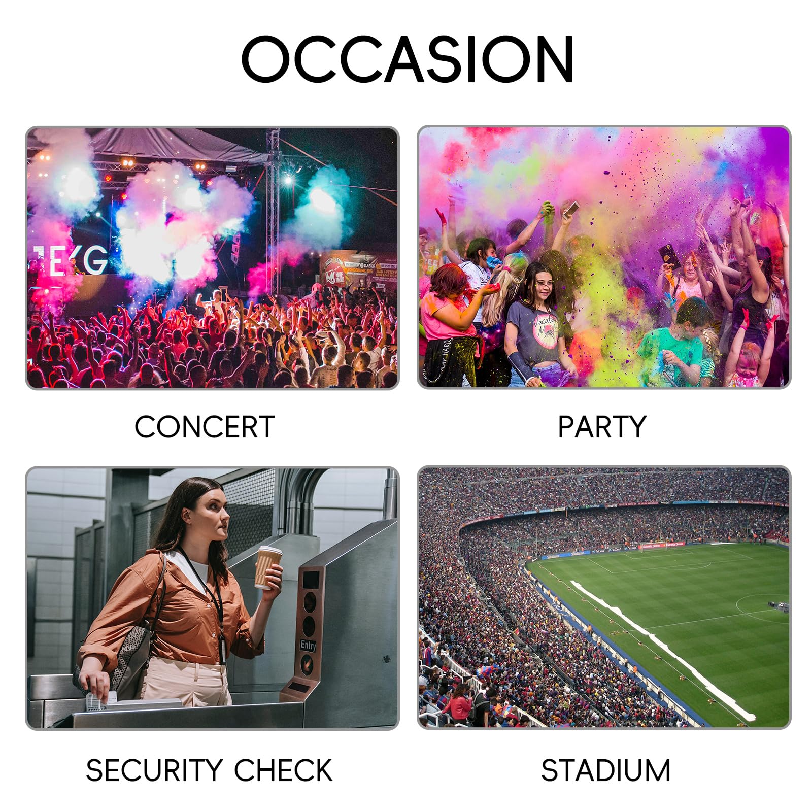 CLUCI Clear Crossbody Bag for Women - Transparent Stadium Purse for Concerts, Sports Events & Security Check | Fashionable & Functional Clear Bag for Stadiums, Festivals, Travel & Theme Parks