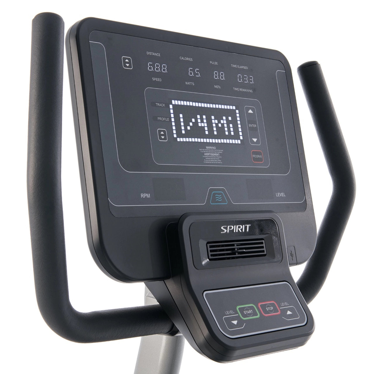 Spirit Fitness CR800 Recumbent Exercise Bike for Home Gym - Low Impact Cardio Workout for Seniors & Rehabilitation