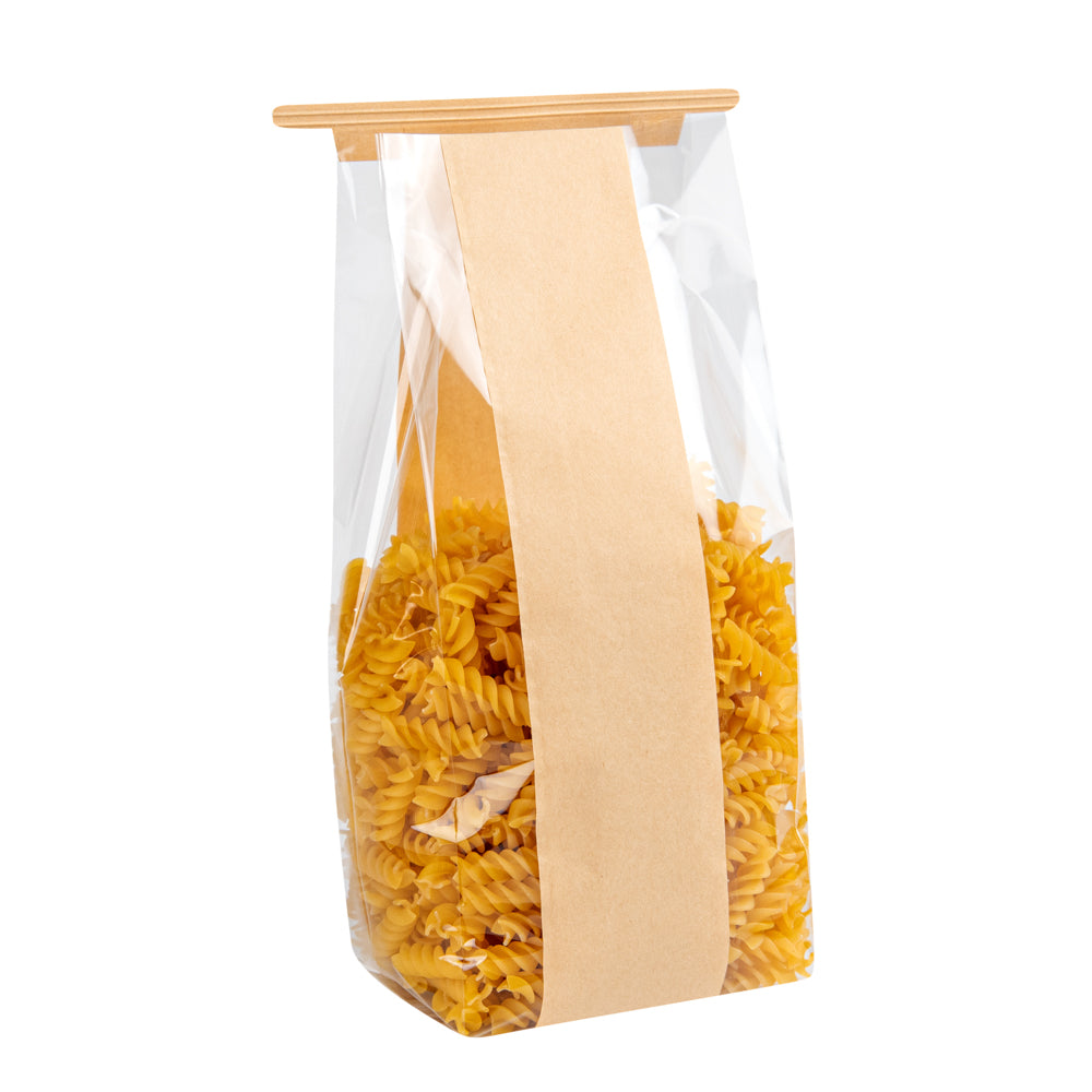 Premium Kraft Paper Bakery Bags with Tin Tie Closure - 4.5
