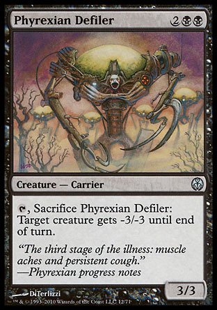 Magic The Gathering Phyrexian Defiler Card - Duel Decks: Phyrexia vs The Coalition - Collectible Trading Card Game for MTG Players & Deck Builders