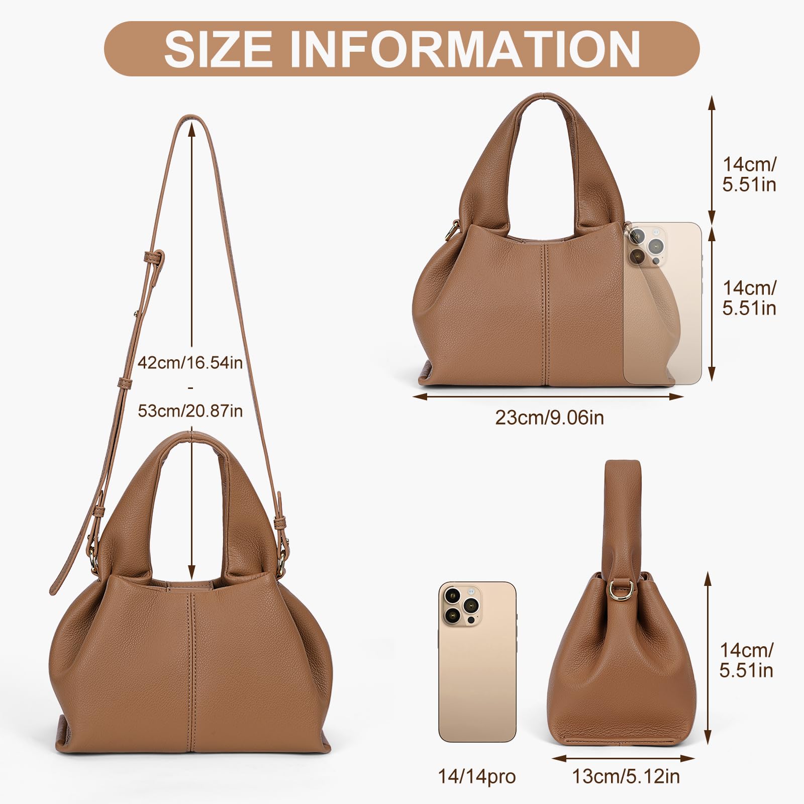 Stylish Women's Crossbody Bag - Juoxeepy Chic Shoulder Purse & Handbag for Everyday Use | Perfect as a Satchel, Clutch or Dumpling Cloud Bag for Work, Travel & Shopping
