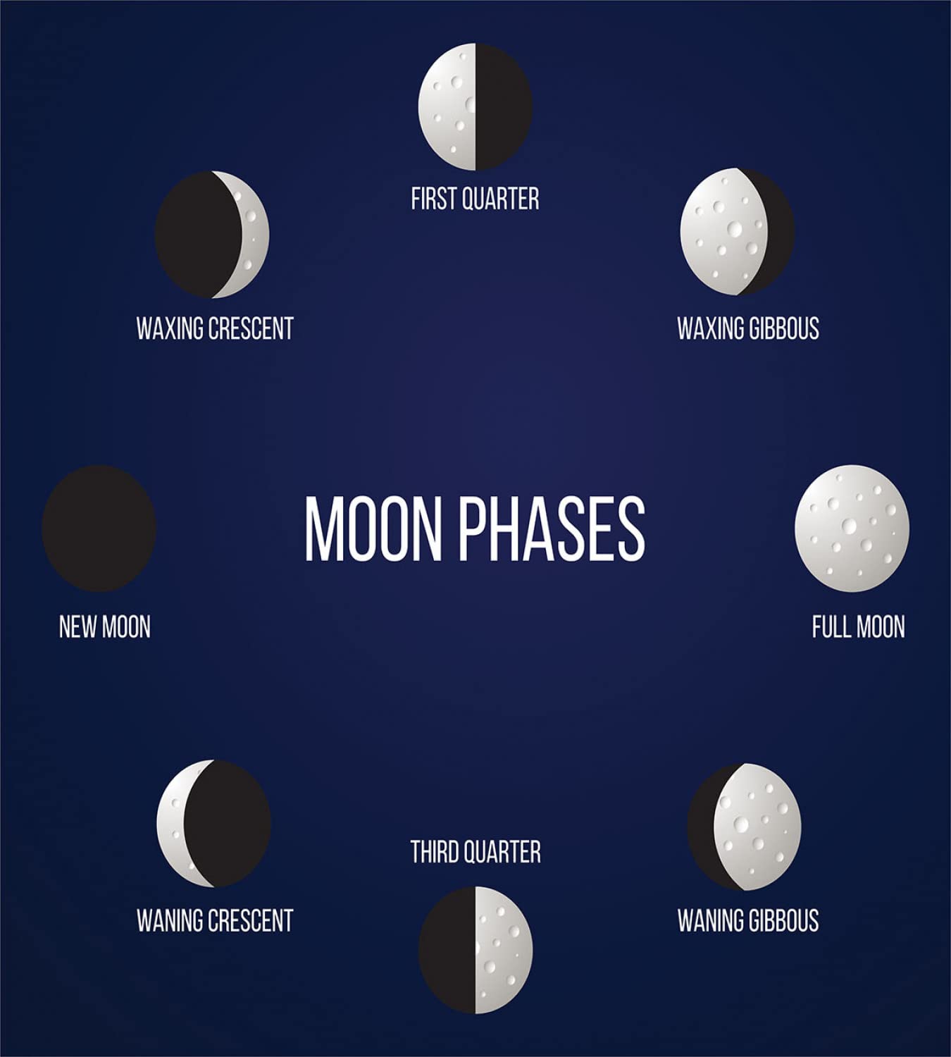 Ambesonne Half Moon Duvet Cover Set - Crescent Moon Astronomy Science Pattern Bedding (2 Duvet Covers + 2 Pillowcases) Twin Size 2-Pack in Violet Blue & Tan | Perfect for Space-Themed Bedrooms & Astronomy Lovers