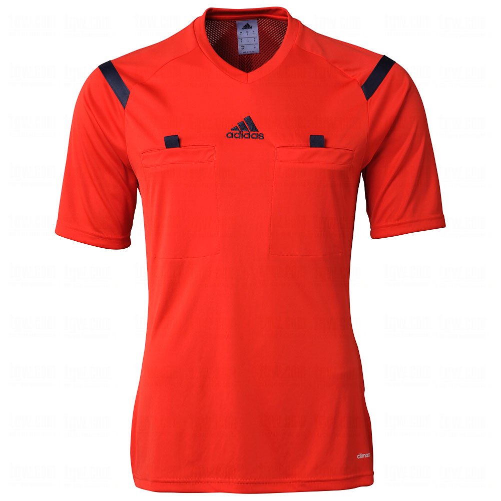 Adidas Referee 14 Soccer Jersey - Red & Navy - Size S - Official Style for Referees & Coaches - Perfect for Matches, Training & Sports Events