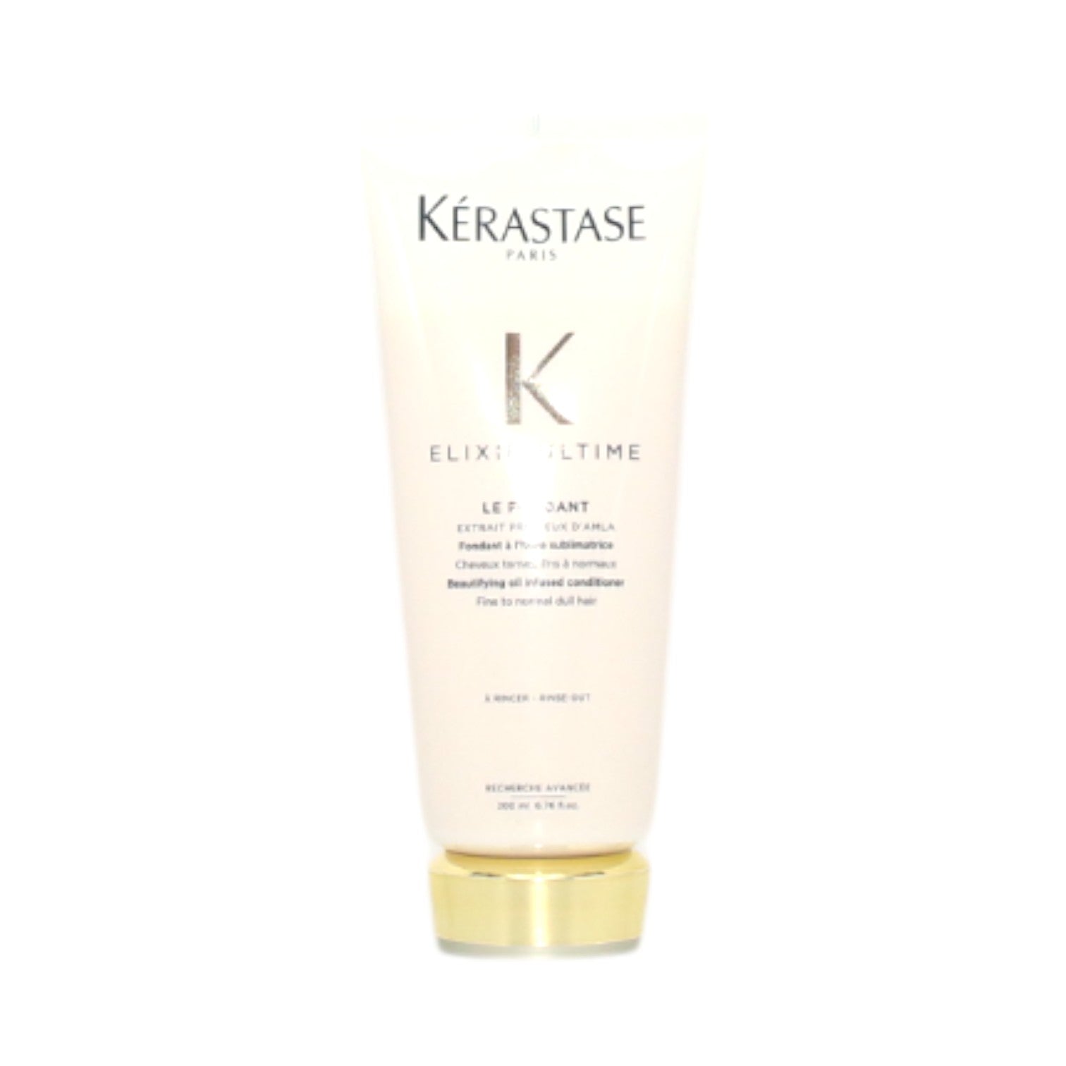 Kerastase Elixir Ultime Le Fondant Beautifying Hair Oil Infused Conditioner 6.76 oz - Hydrating & Nourishing Treatment for Dry, Damaged Hair - Perfect for Salon-Quality Shine at Home