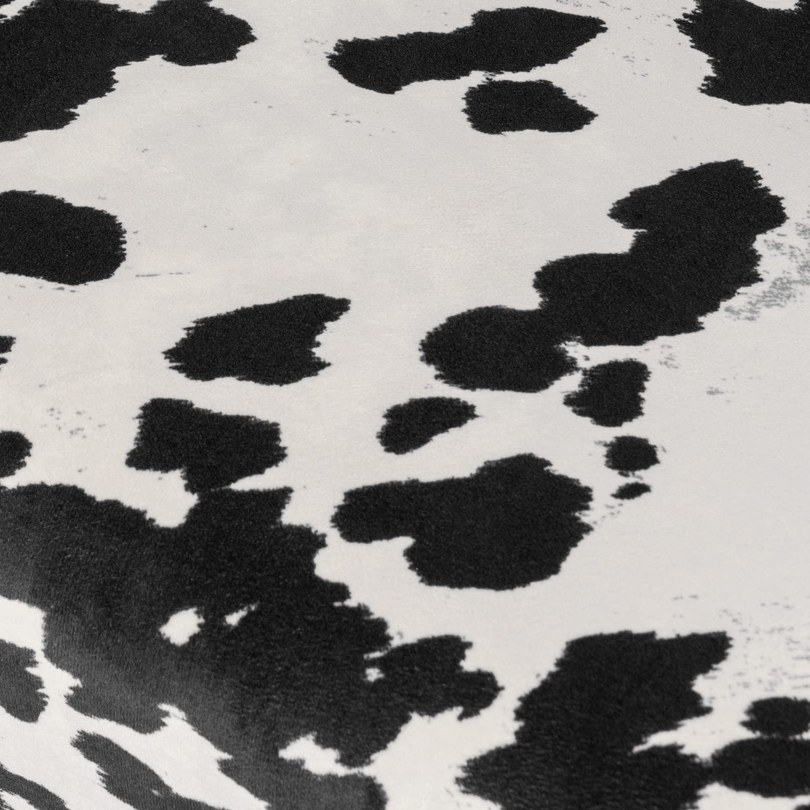 DUHOME Velvet Bench Ottoman with Cow Print - Upholstered Bedroom Bench with Black Metal Base - Perfect for Entryway, Dining Room, Living Room & Bedroom Decor - Stylish Seating & Storage Solution for Home, Office or Dorm