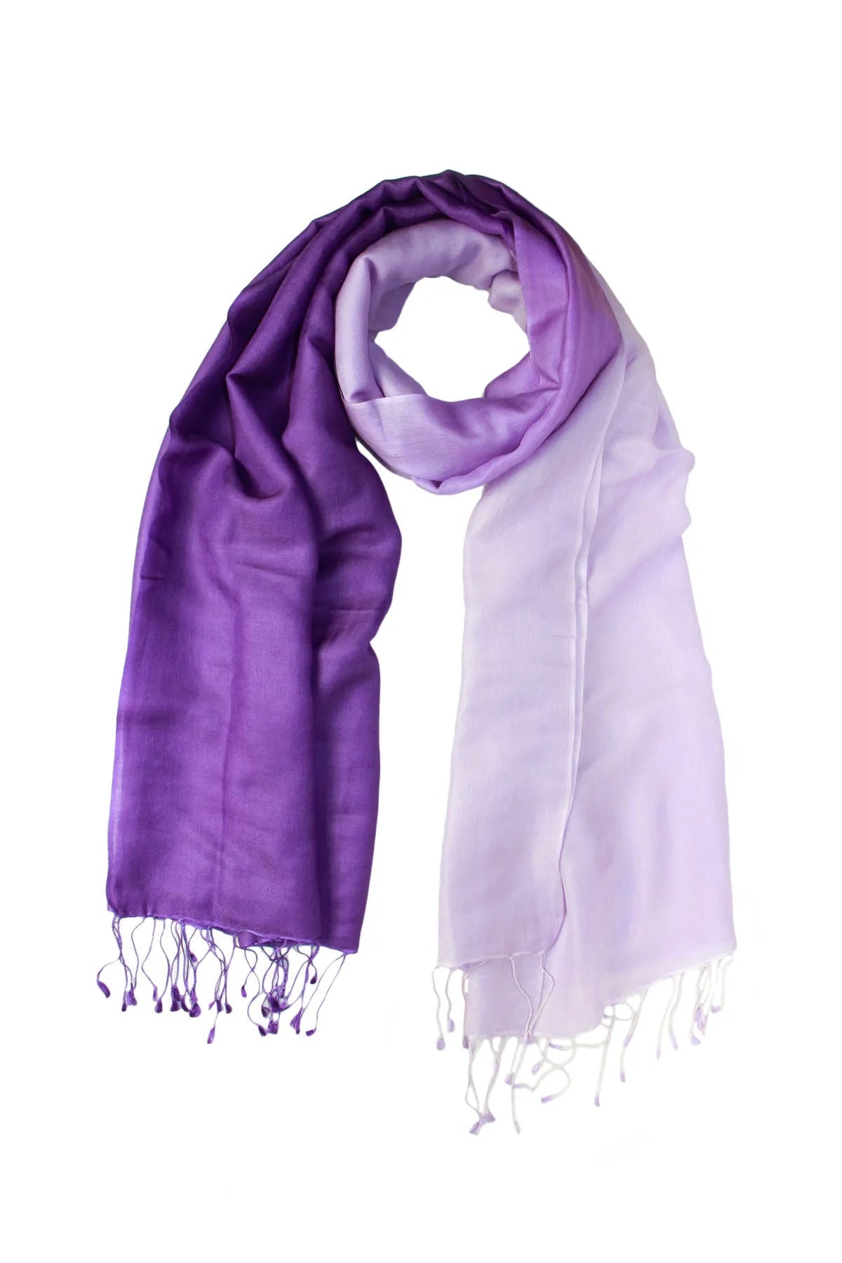 Arielle Summer Ombre Cashmere Pashmina Scarf - Soft & Lightweight Shawl Wrap for Women - Perfect for Travel, Beach & Evening Outfits