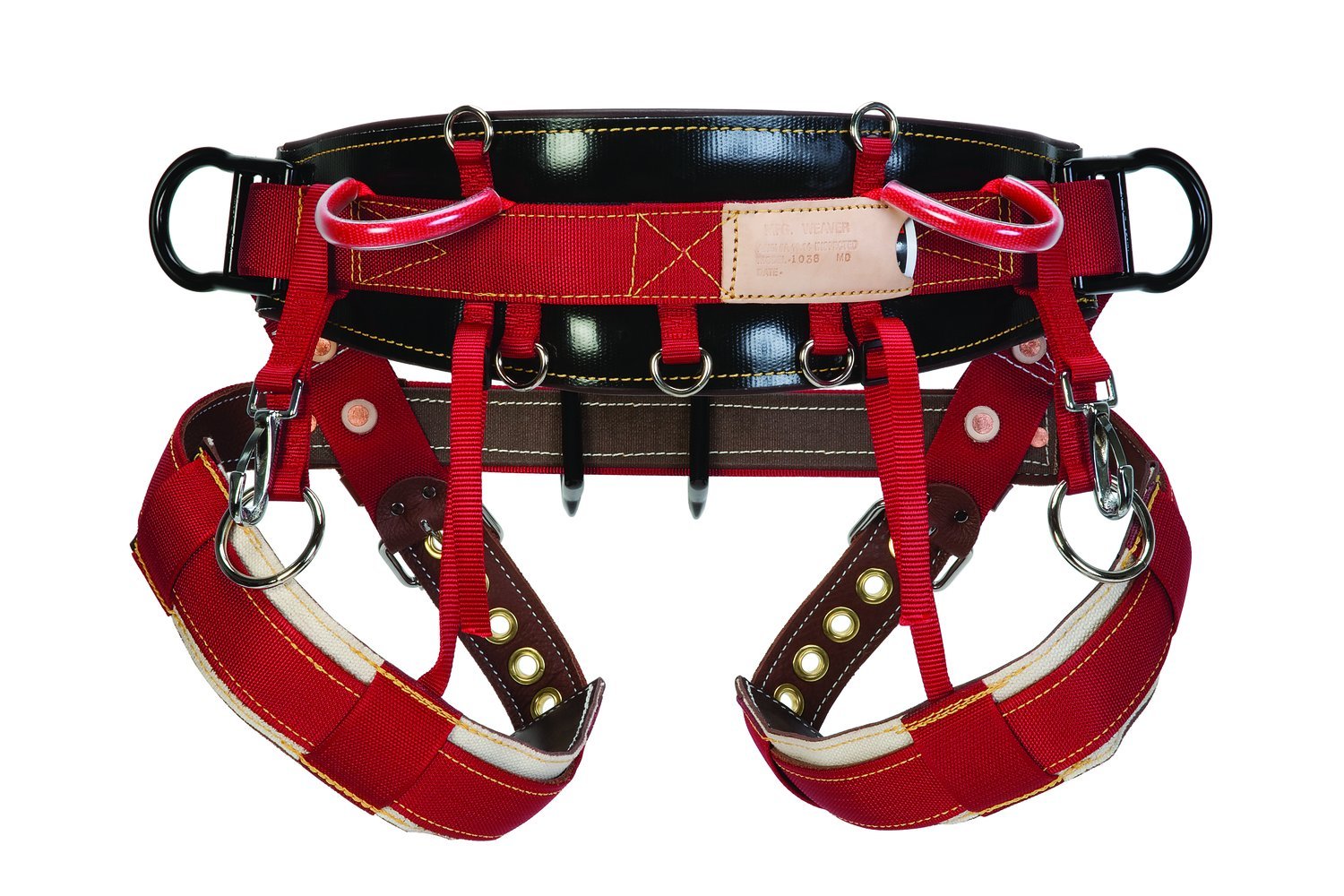 Weaver Leather WLC 560 2 Floating Dee Horse Harness with Padded Nylon Leg Straps - Comfortable Equestrian Gear for Trail Riding & Training