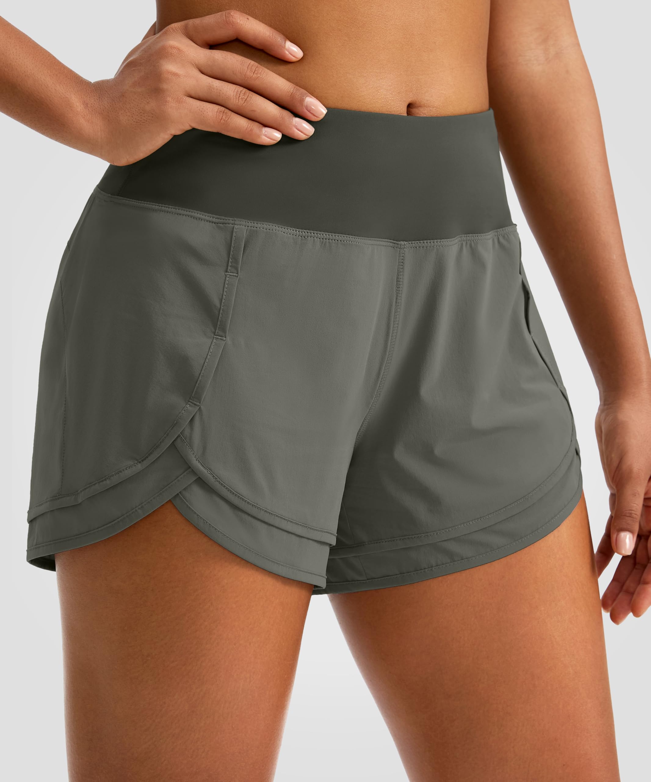 High Waisted Women's Running Shorts 3