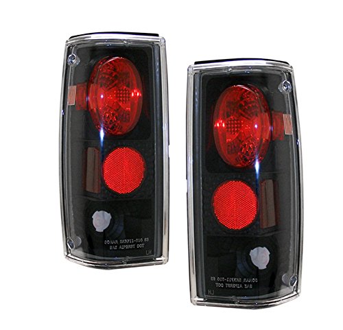 Black LED Tail Lights for Chevy S Blazer - Smoke Lens, DOT Approved, Easy Installation - Upgrade Your Truck's Style & Safety for Night Driving & Off-Road Adventures