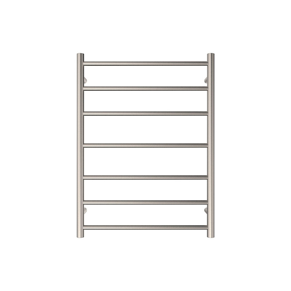 Fienza 8276080BN Isabella Heated Towel Rail - 600 x 800mm Brushed Nickel Finish - Bathroom Towel Warmer for Spa, Luxury Home & Hotel Use