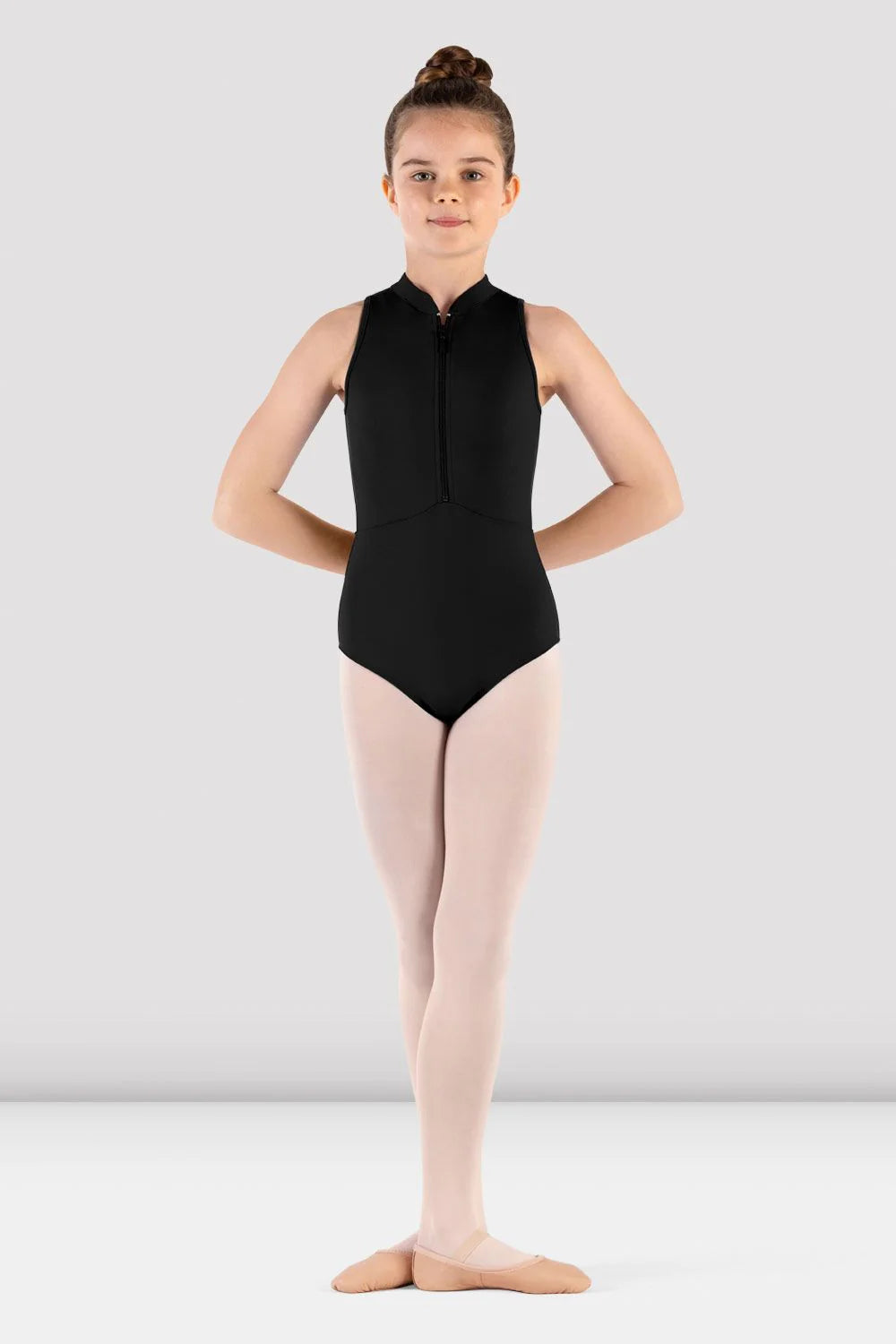 Bloch Girls Rosey Zip Front Leotard - Ballet Dance Leotard for Kids with Front Zipper | Perfect for Ballet Class, Recitals & Dance Practice