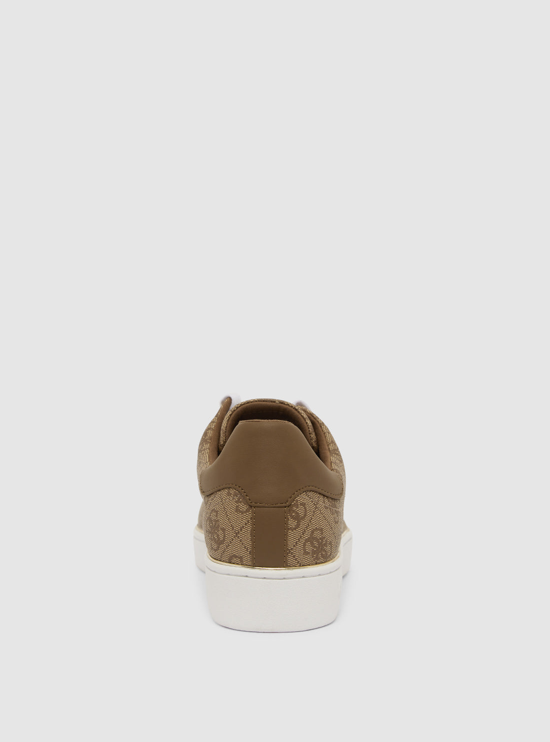 Brown Logo Bristle Low Top Sneakers for Men - Casual Comfortable Walking Shoes - Perfect for Streetwear, Work & Everyday Wear