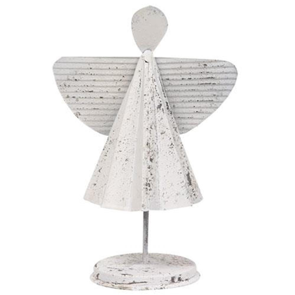 Shabby Chic Standing Angel Statue - Vintage Home Decor for Living Room, Bedroom & Garden - Perfect for Farmhouse, Cottage & Boho Style Interiors
