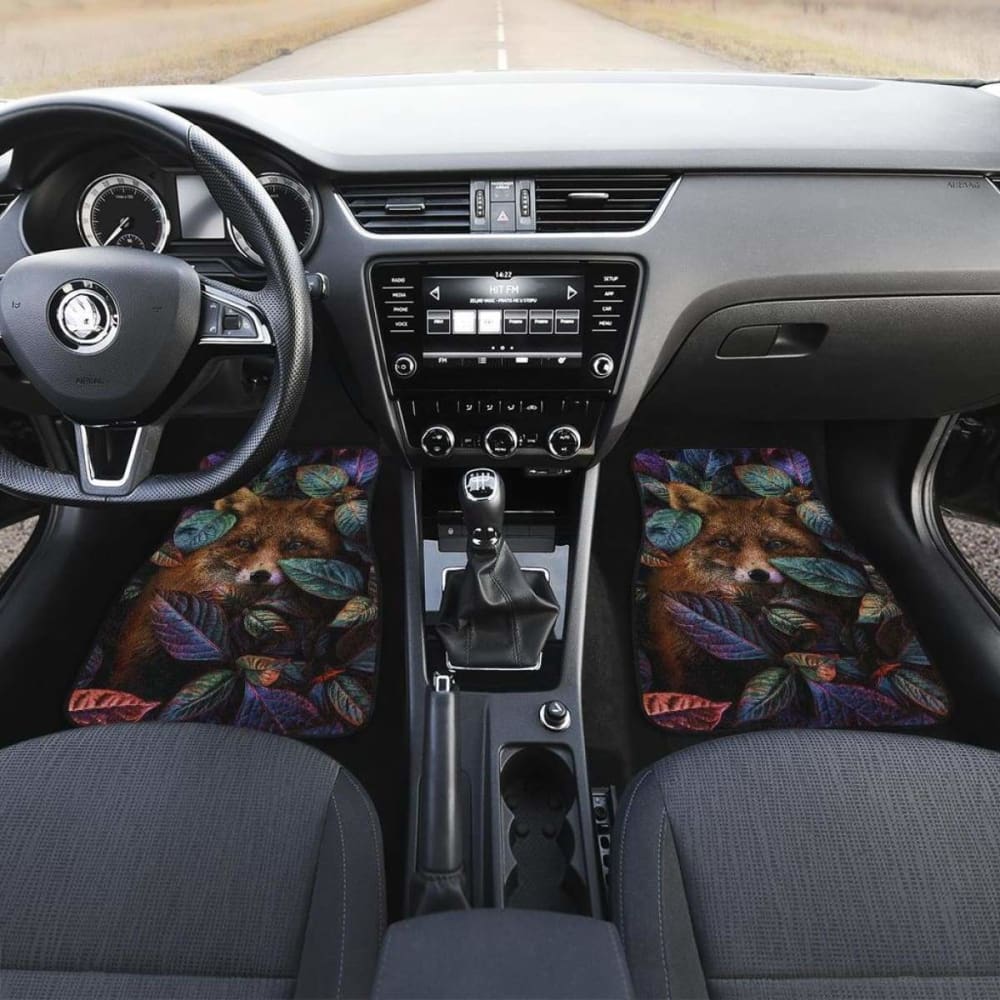 Premium Fox Nature Car Floor Mats - Waterproof & Non-Slip Custom Fit for Most Vehicles - Perfect Gift for Nature Lovers & Car Enthusiasts - Ideal for Road Trips, Camping & Outdoor Adventures