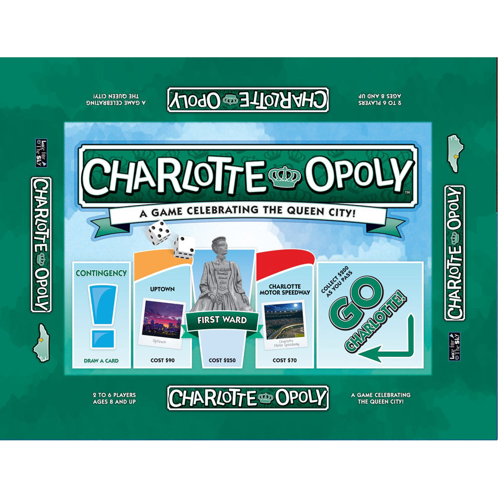 Charlotte Opoly City Adventure Board Game - Fun Family & Friends Strategy Game for Kids & Adults | Perfect for Game Nights, Parties & Travel