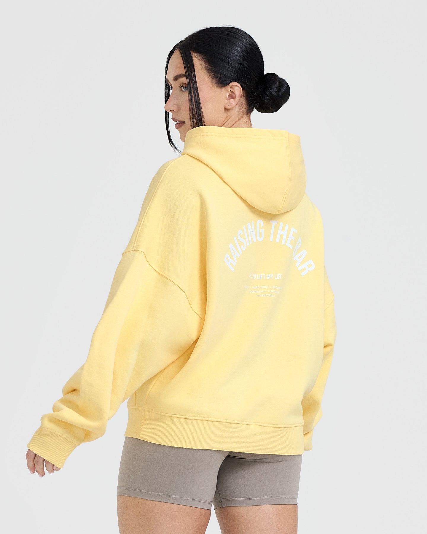 Unisex Oversized Graphic Hoodie - Sherbert Yellow | Trendy Streetwear for Men & Women | Perfect for Casual Outfits, Loungewear & Outdoor Activities