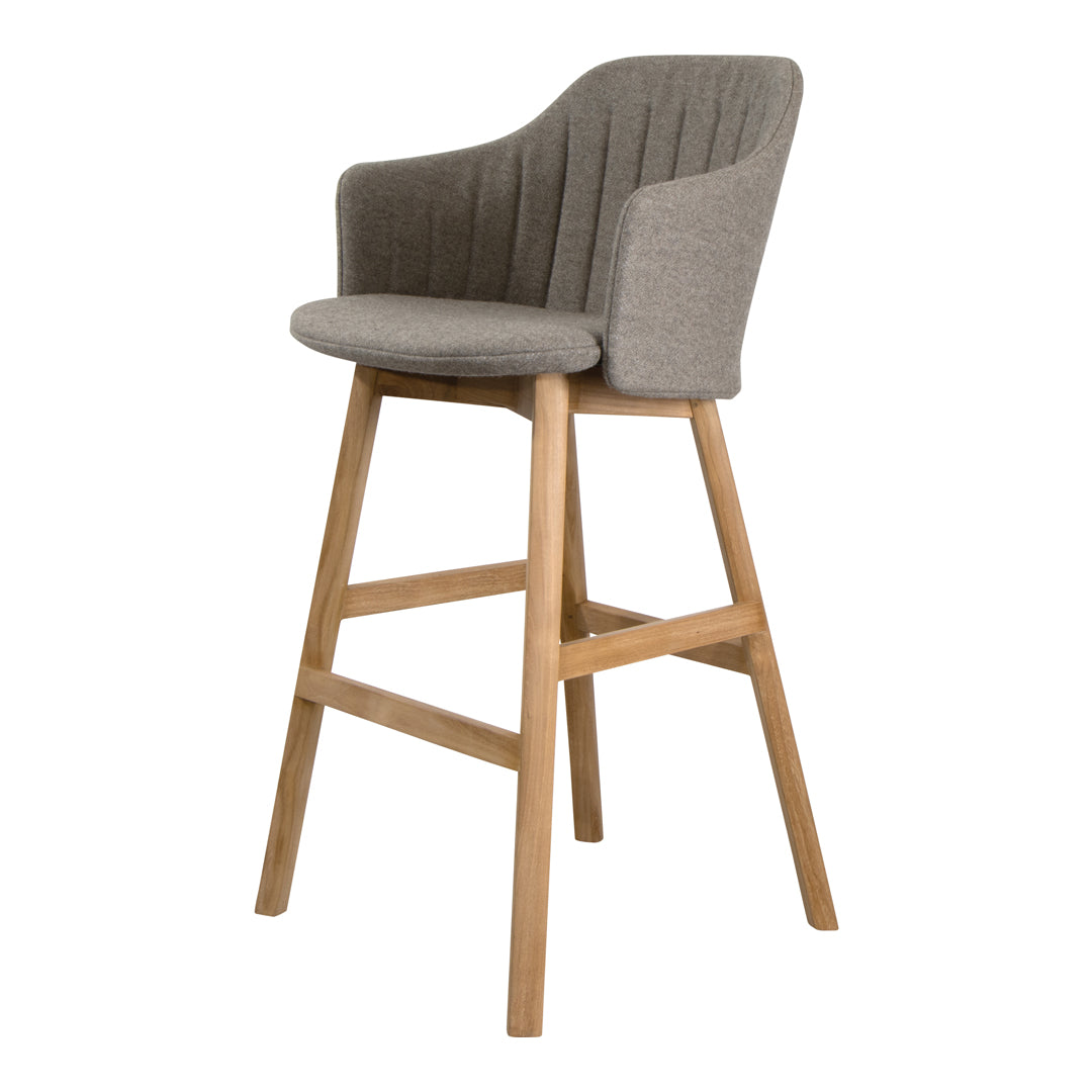 Choice Bar Chair with Wood Base & Comfortable Back and Seat Cushion - Perfect for Kitchen Island, Breakfast Nook, and Home Bar Stools
