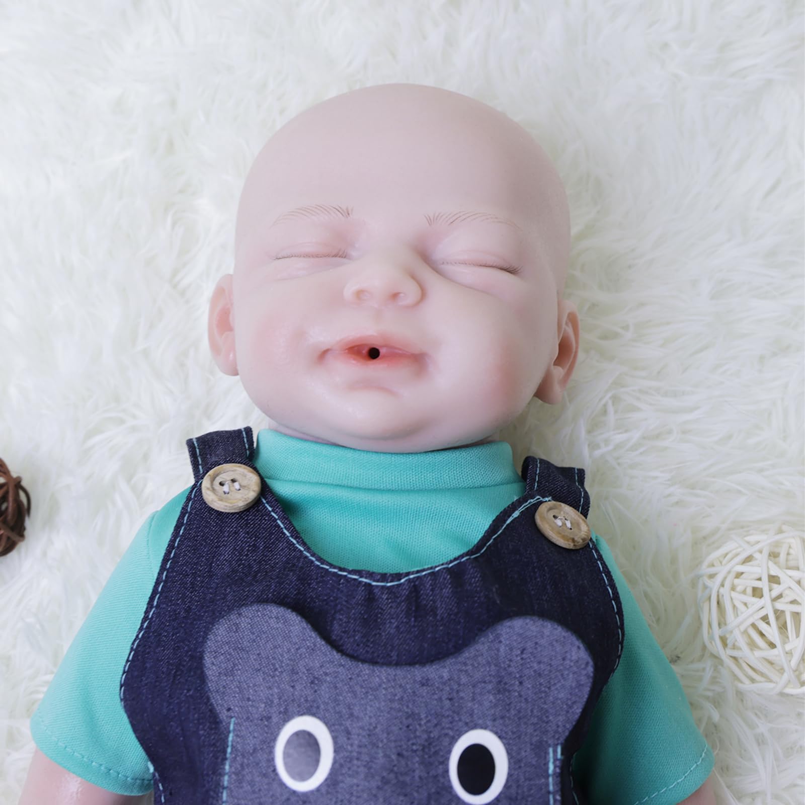 18 Inch Realistic Reborn Baby Doll Boy with Drink & Wet Function - Full Silicone Lifelike Baby Doll for Girls Age 6+, Perfect Christmas & Birthday Gift - Ideal for Role Play, Collecting, and Emotional Comfort