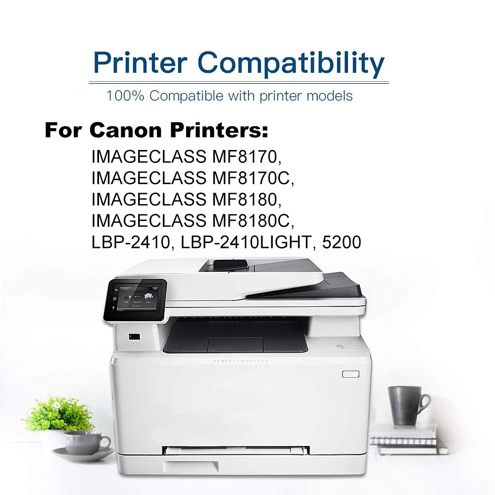 5-Pack (2BK+C+Y+M) High-Capacity Compatible Toner Cartridge for Canon IMAGECLASS MF8170/MF8170C/MF8180 Laser Printers - Replacement for EP-87 (EP87BK/EP87C/EP87Y/EP87M) - Perfect for Office Printing, Business Documents & High-Volume Home Use