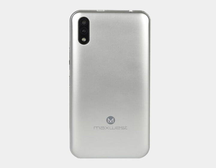 Maxwest Nitro 5P Unlocked Smartphone - 4G LTE Dual SIM, 8GB ROM, 1GB RAM, Silver - Perfect for Travel, Business & Everyday Use