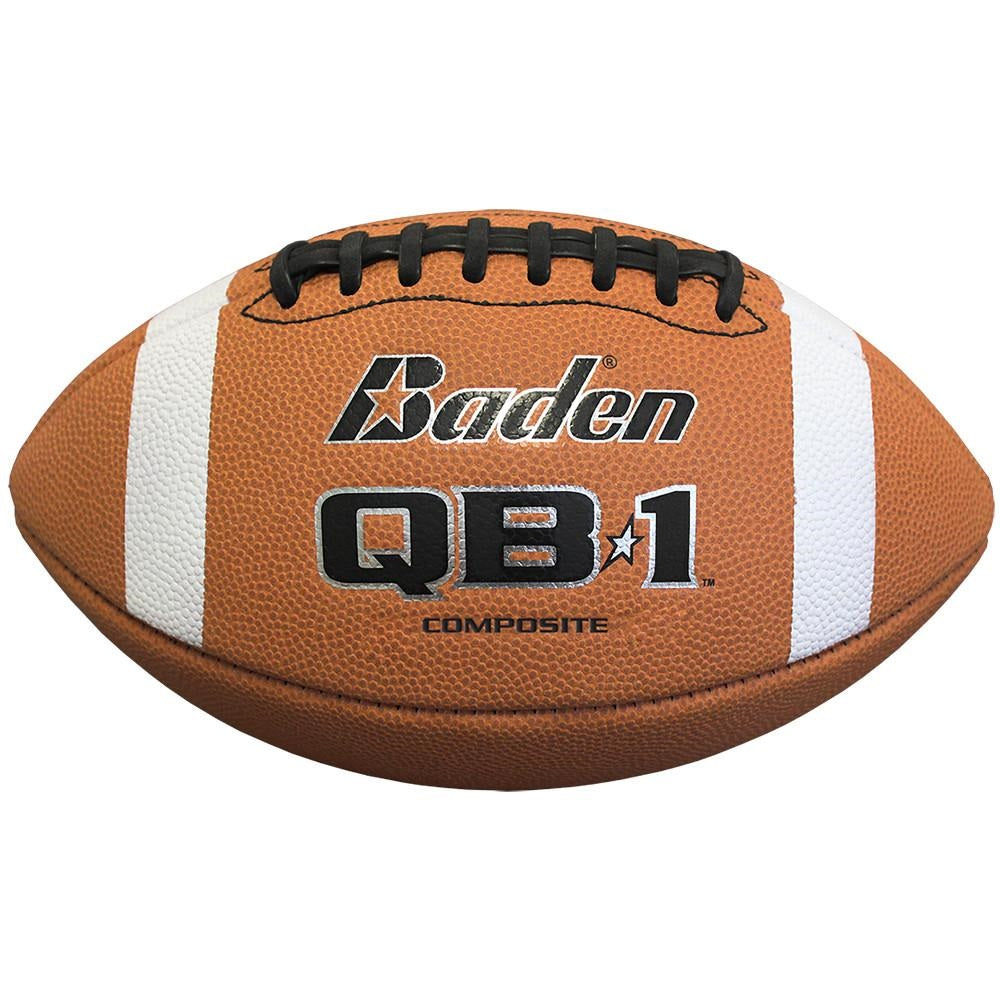 Baden QB1 Official Composite Football - Premium Game Ball for High School, College & Pro Training - Perfect for Outdoor Football Practice & Games