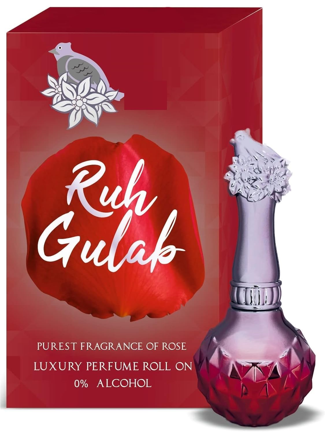 Premium RJ Fragrances Rose-Chandan Natural Attar Perfume for Men & Women - Long Lasting Scent | 100% Pure Essential Oil Perfume | Gift for Weddings, Meditation & Daily Wear (Pack of 1)