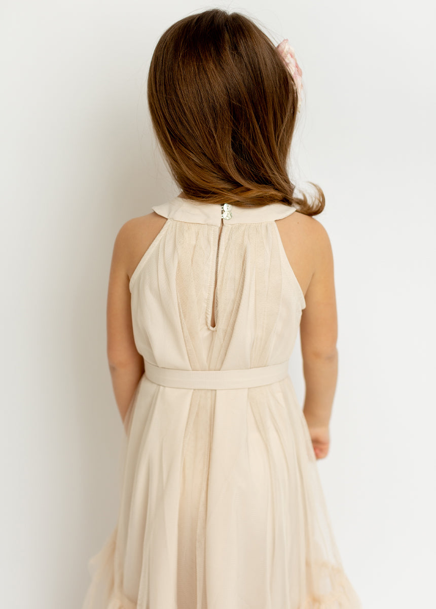Fay Dress in Ecru - Elegant Women's Linen Summer Dress for Casual Wear, Beach Outings & Date Nights