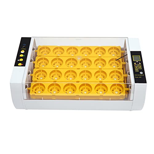 Trlec 24 Egg Fully Automatic Poultry Incubator with LED Light Injector - High Accuracy Digital Egg Hatcher for Chicken, Duck, Quail Eggs - Perfect for Home Farming, Classroom Projects & Hobby Breeding