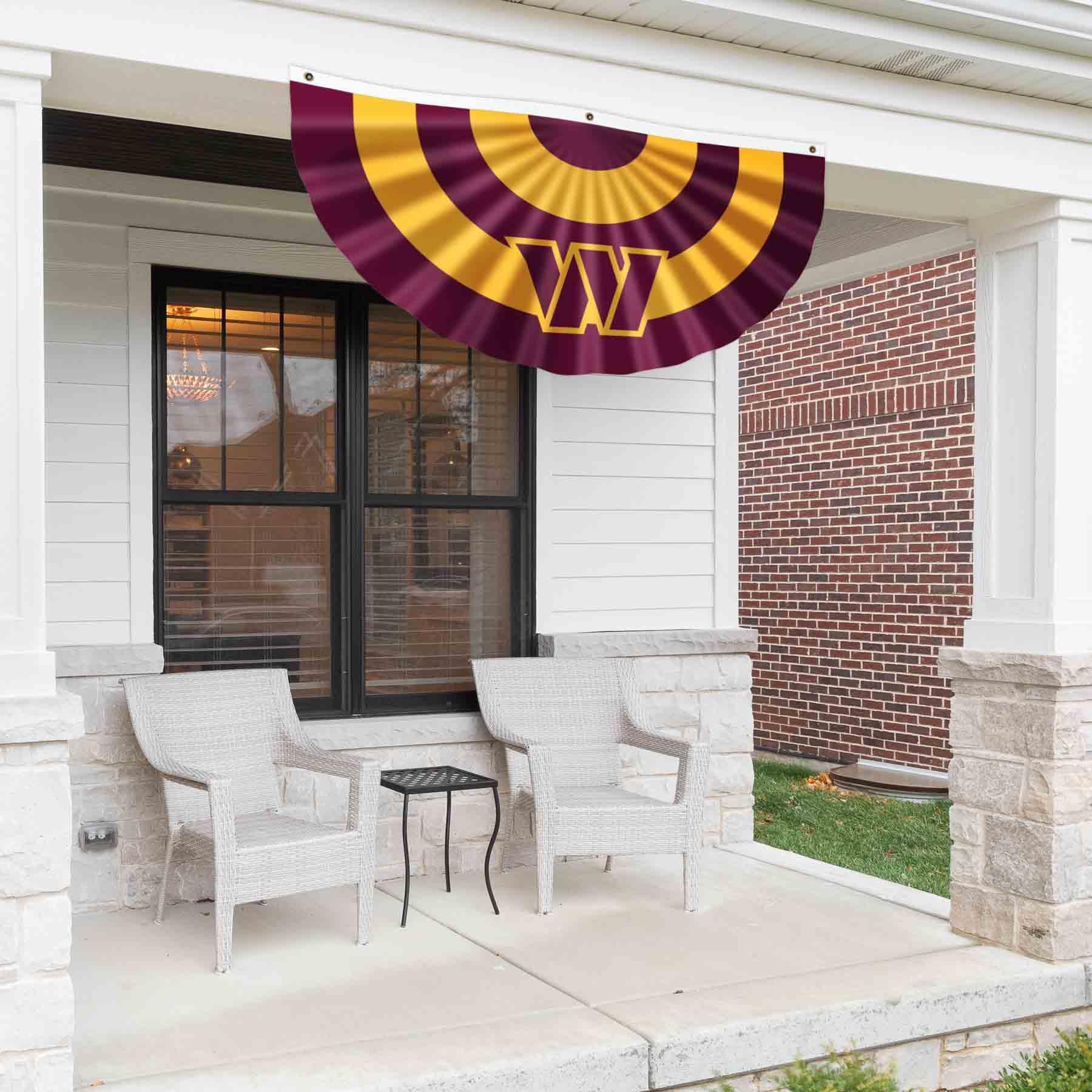 Washington Commanders NFL Bunting Pleated Fan Banners - Team Spirit Decor for Game Day, Tailgating & Home Decor