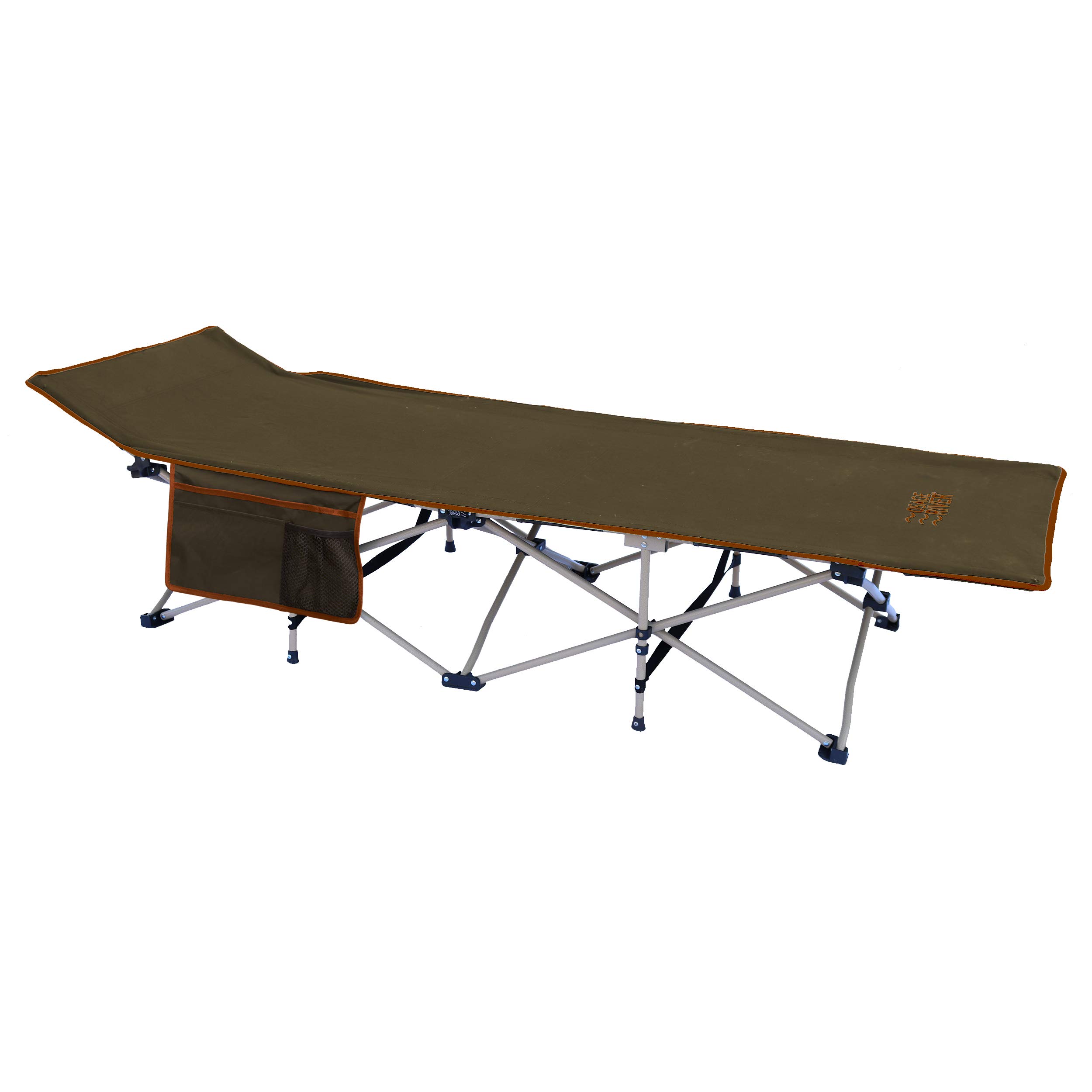 OSAGE RIVER Heavy Duty Camping Cot for Adults - 300 lbs Capacity Folding Portable Sleeping Cot - Perfect for Backpacking, Hiking & Outdoor Adventures