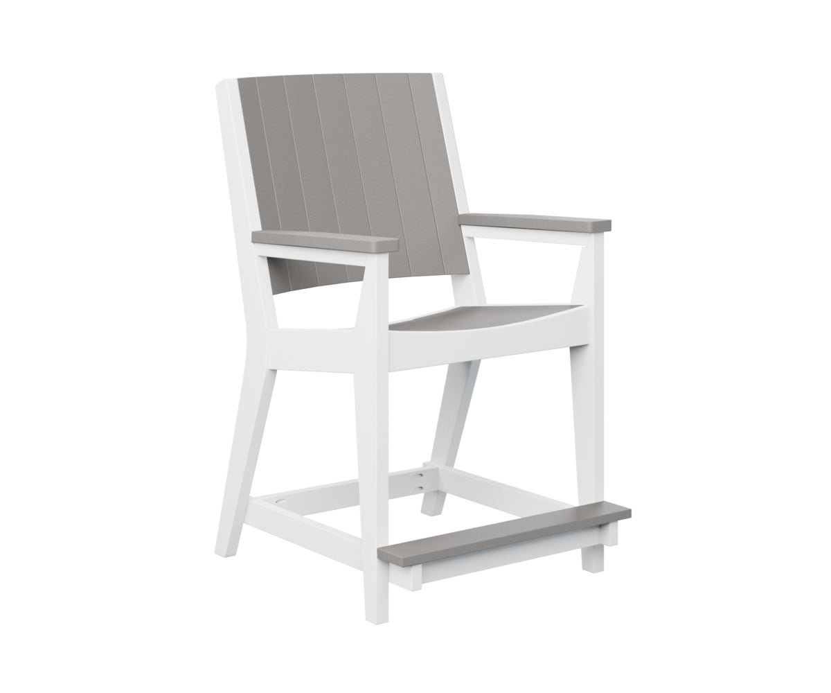 Berlin Gardens Mayhew Chat Counter Chair - Stylish Bar Stool for Kitchen Island, Breakfast Nook & Home Decor - Durable Indoor/Outdoor Use