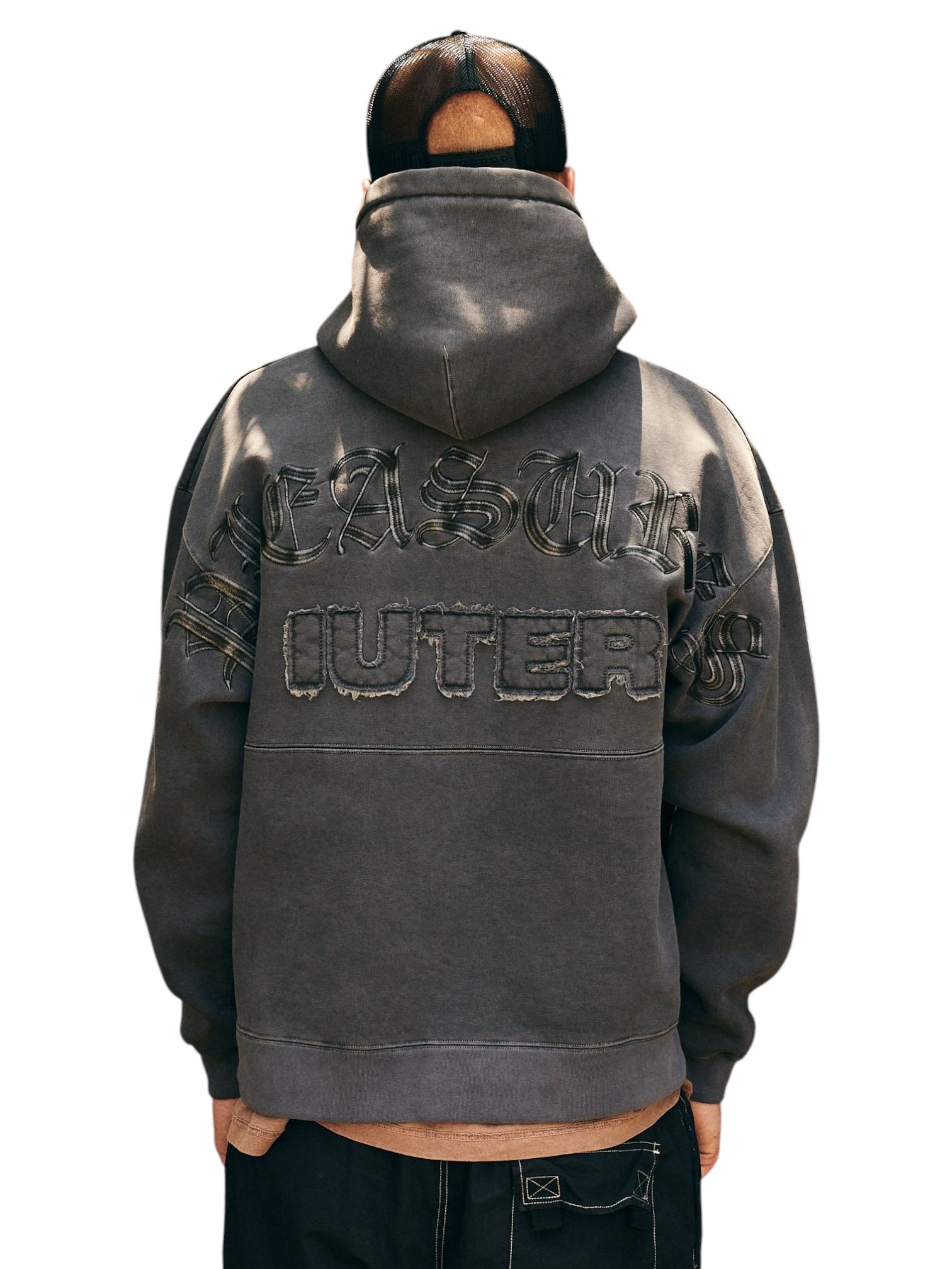 Pleasures Marco Hoodie Charcoal - Oversized Streetwear Pullover for Men & Women | Trendy Unisex Casual Wear for Urban Fashion, Street Style & Everyday Comfort