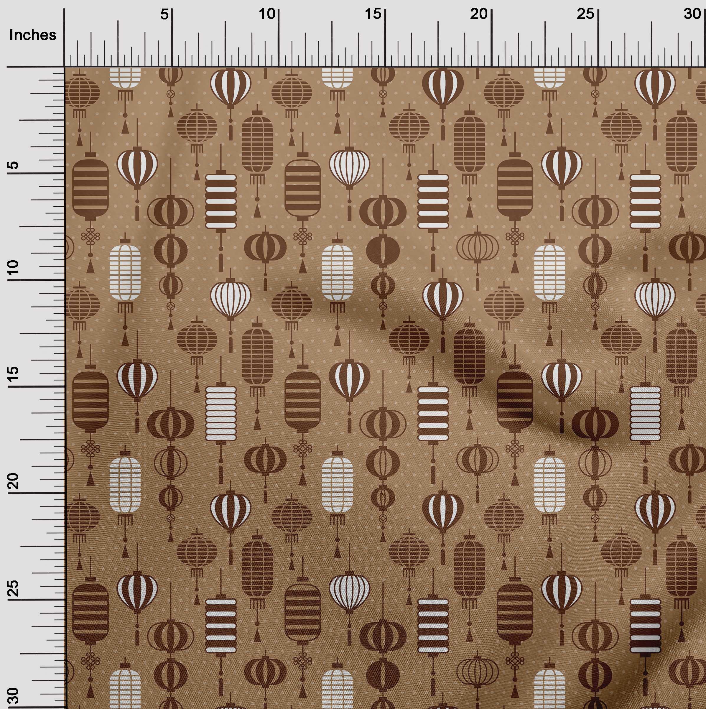 Premium Velvet Brown Fabric for Quilting & Sewing - 58 Inch Wide by The Yard | Perfect for Asian Chinese Lamps, Home Decor & DIY Projects