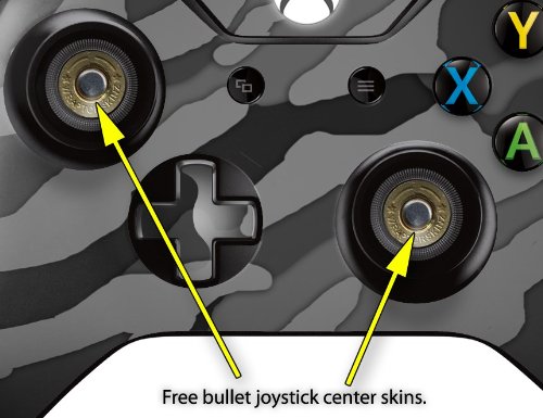 WraptorSkinz Camouflage Gray Vinyl Skin Wrap for XBOX One Original Wireless Controller - Decal Style Protective Cover (Controller Not Included) - Perfect for Gaming, Customization & Protection