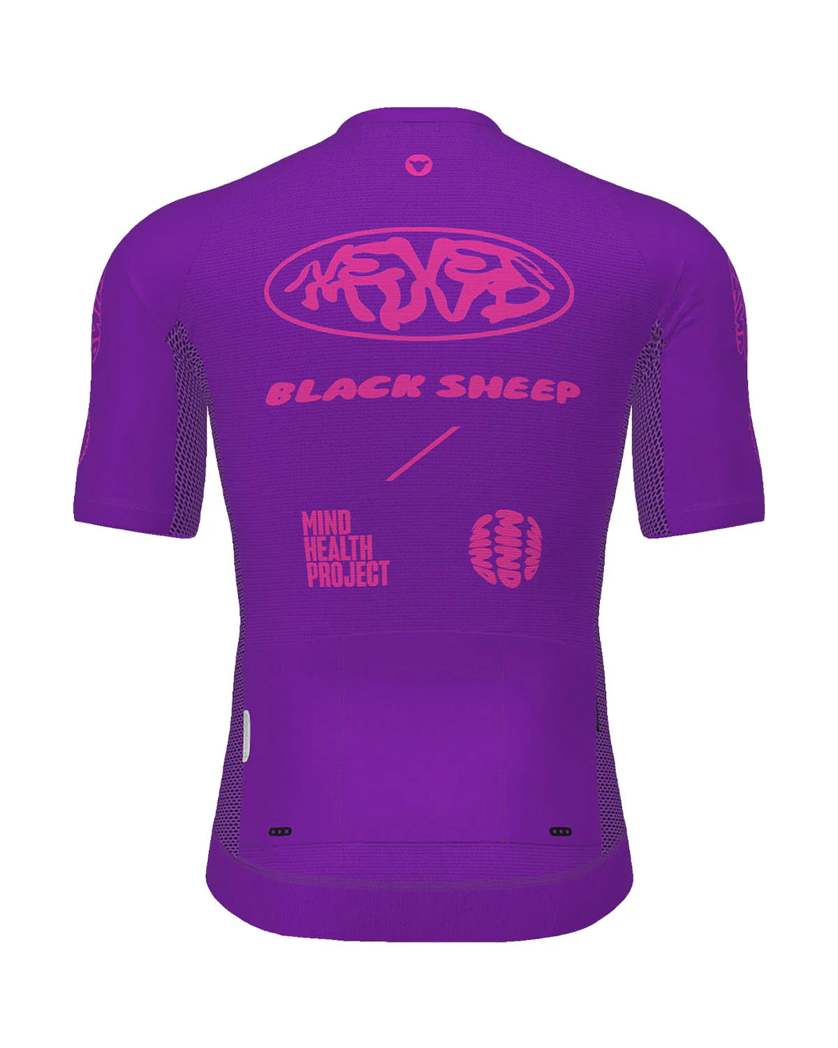 Black Sheep Men's Team SS Jersey - Never Mind Purple | Breathable & Lightweight Performance Shirt for Cycling, Running & Outdoor Sports