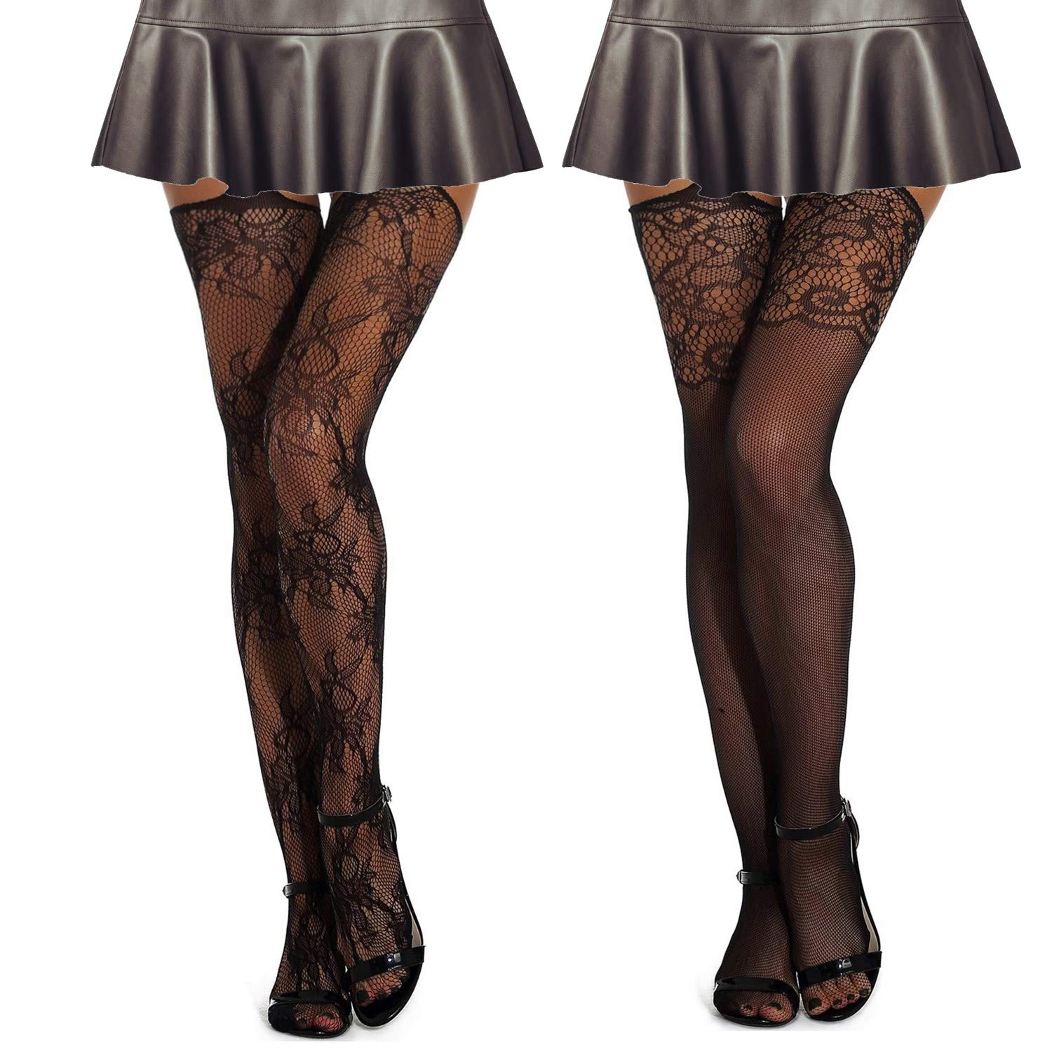 Sparkly Rhinestone Fishnet Tights for Women - High Waist Sexy Party Stockings & Pantyhose - Perfect for Halloween, Cosplay, Nightclub and Special Occasions