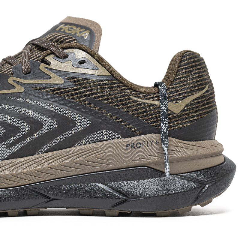 Hoka Tecton X 2 Trail Running Shoes for Men & Women - Deep Umber/Black - Lightweight Cushioned Trail Runners for Hiking, Jogging & Outdoor Adventures