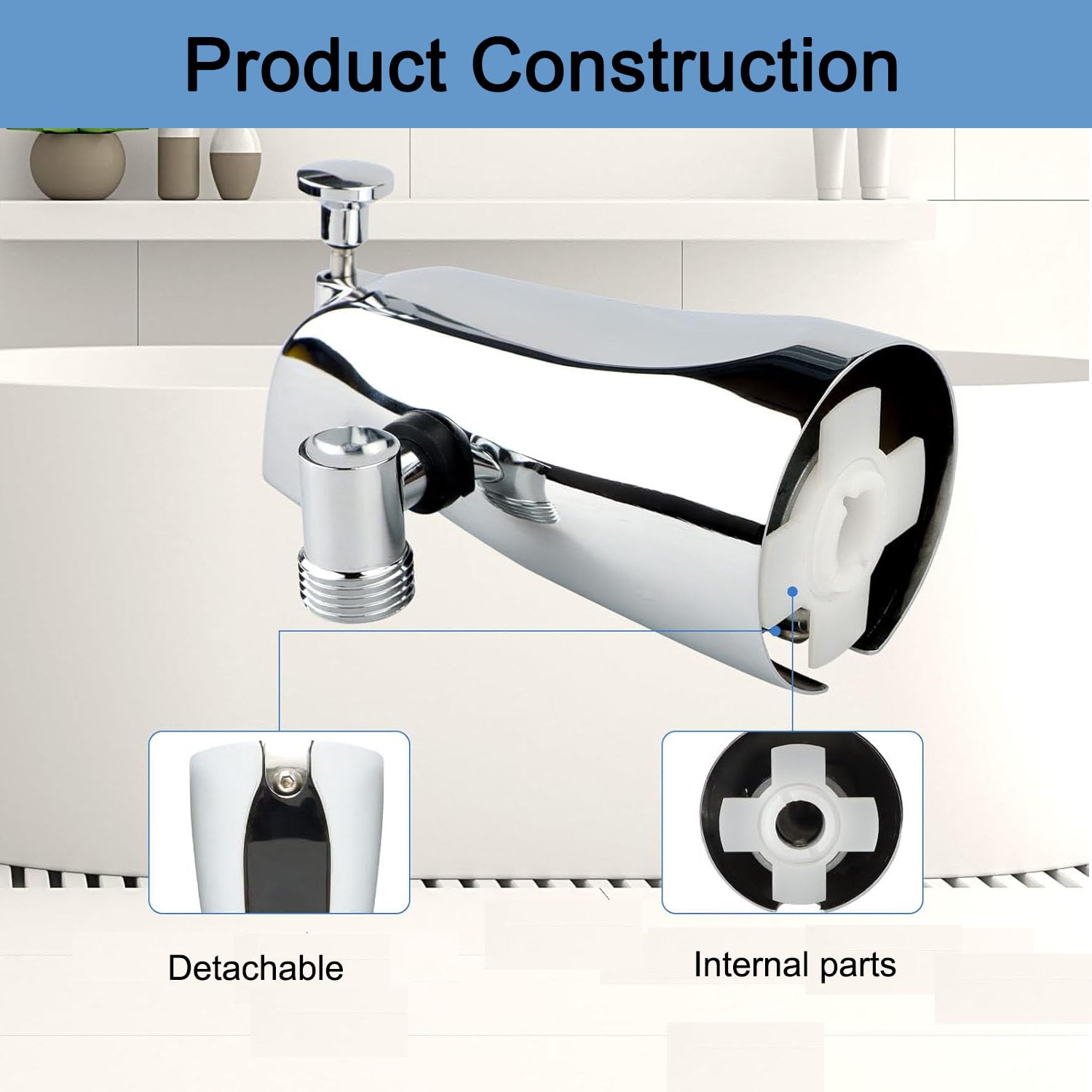 10-Setting Tub Spout with Sprayer - 5
