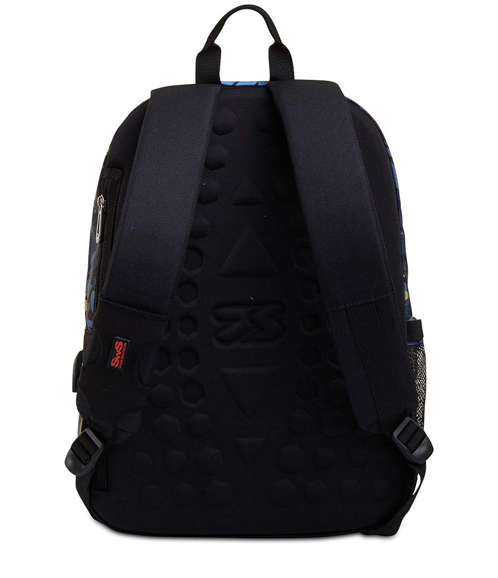 Seven PRO School Backpack - USB Charging Port, Laptop Pocket - for Boys & Teens Travel