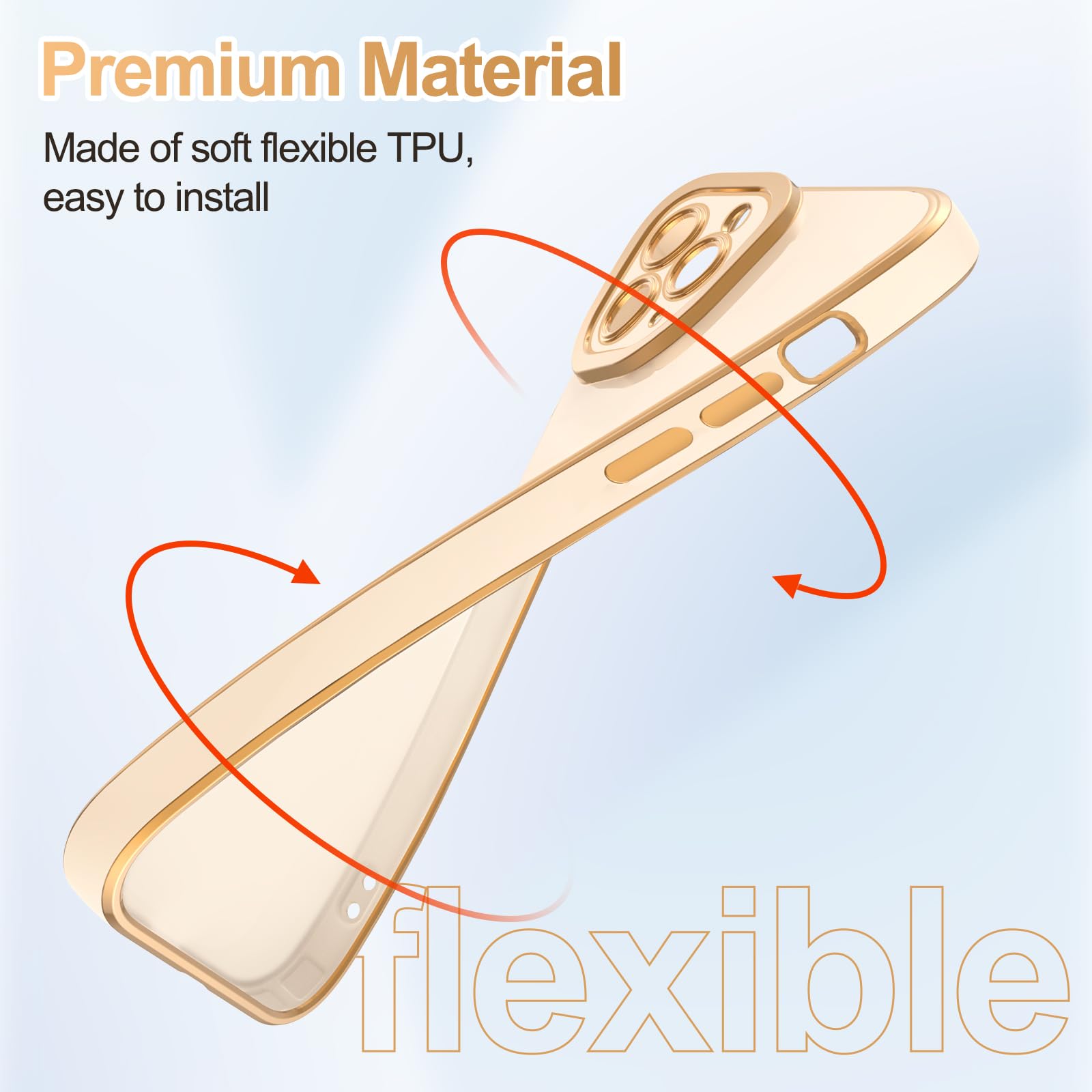 Luxury Rose Gold Plated iPhone 11 Pro Max Case - Slim Soft TPU Bumper Cover with Full Camera Protection | Shockproof Protective Phone Case for iPhone 11 Pro Max 6.5